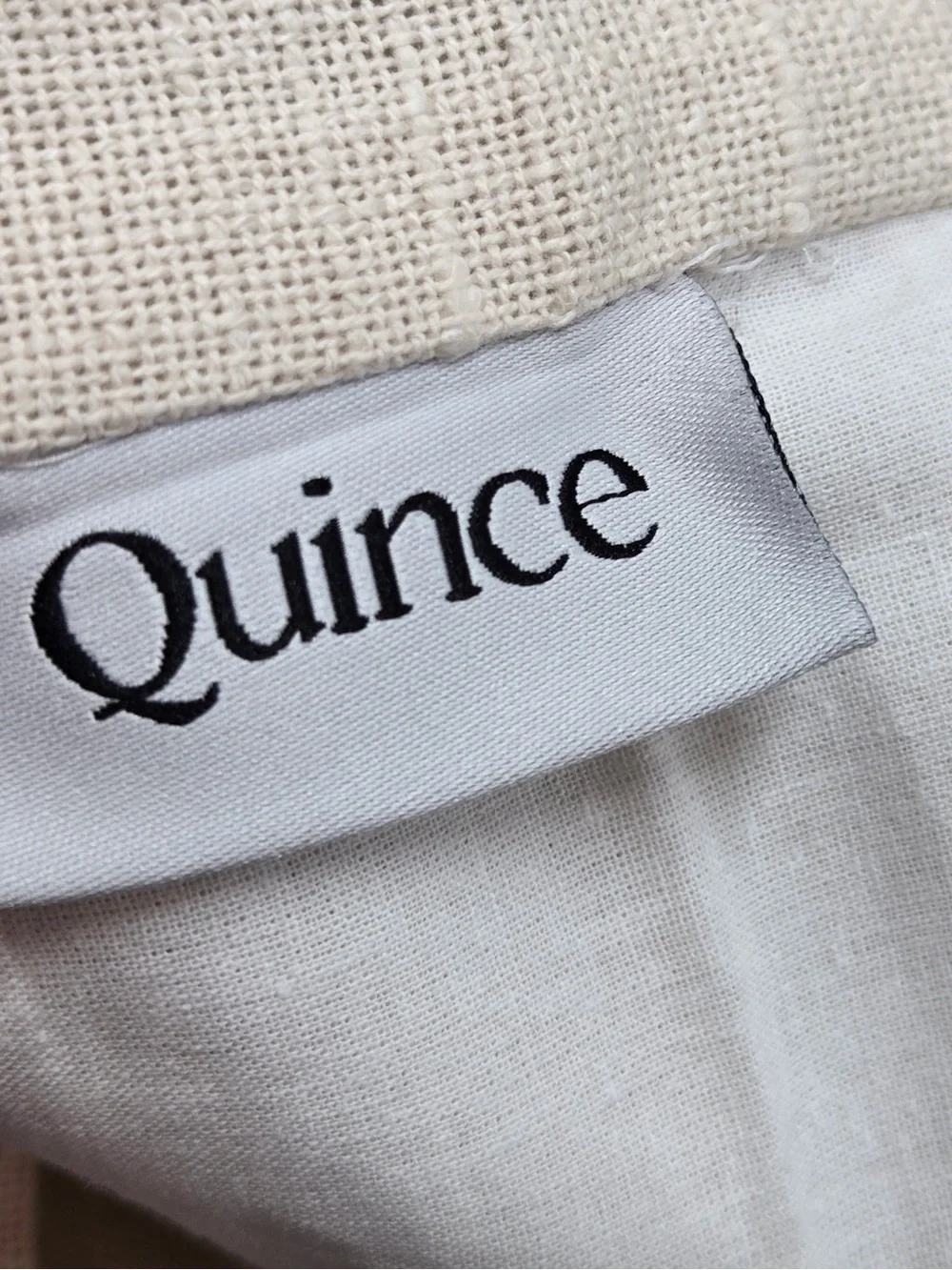 NWT QUINCE Set Of 2 48x84 Cotton Slub Curtains Natural 1089